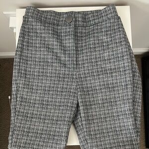 Zara Black and White Checkered Pants